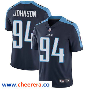 Nike Austin Johnson Tennessee Titans navy Vapor jersey