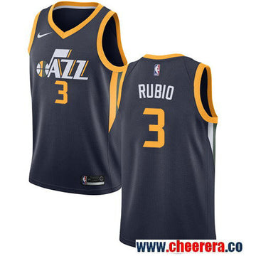 Nike Ricky Rubio Utah Jazz navy jersey