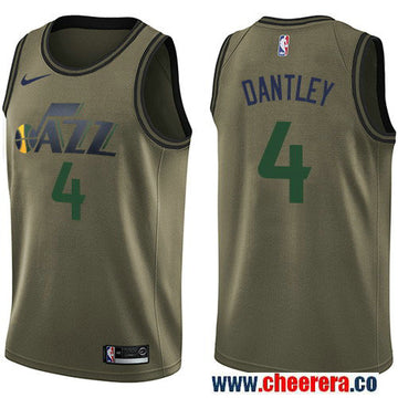 Nike Adrian Dantley Utah Jazz green Salute To Service jersey