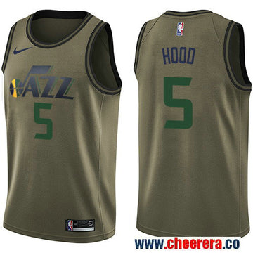 Nike Rodney Hood Utah Jazz green Salute To Service jersey