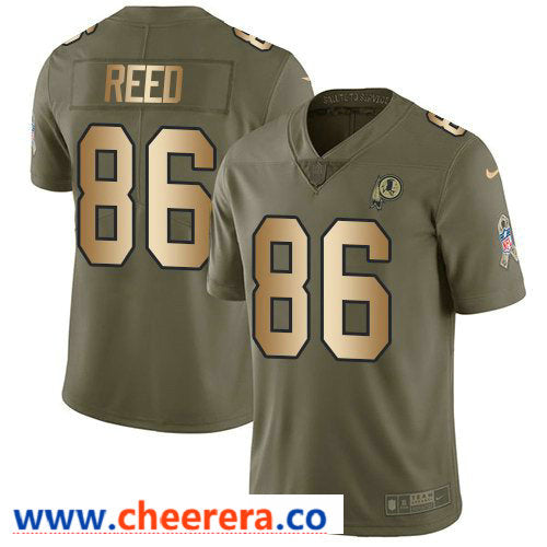 Nike Jordan Reed Washington Commanders olive Salute To Service jersey