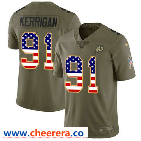 Nike Ryan Kerrigan Washington Commanders olive Salute To Service jersey