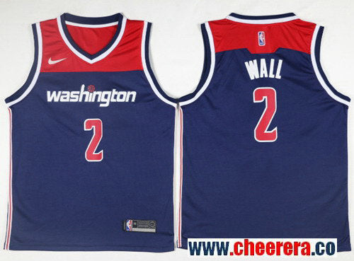 Nike John Wall Washington Wizards navy jersey
