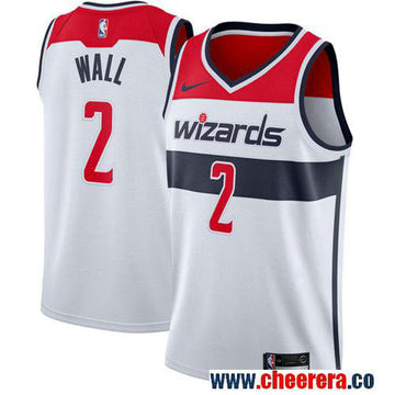 Nike John Wall Washington Wizards white jersey