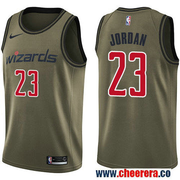 Nike Michael Jordan Washington Wizards green Salute To Service jersey