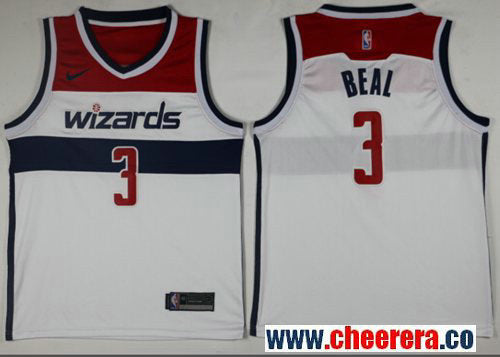 Nike Bradley Beal Washington Wizards white jersey