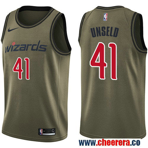 Nike Wes Unseld Washington Wizards green Salute To Service jersey