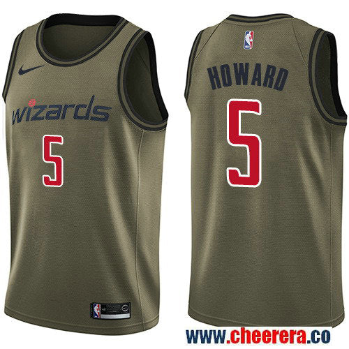 Nike Juwan Howard Washington Wizards green Salute To Service jersey