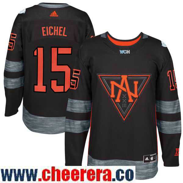 Jack Eichel Team North America black Game jersey
