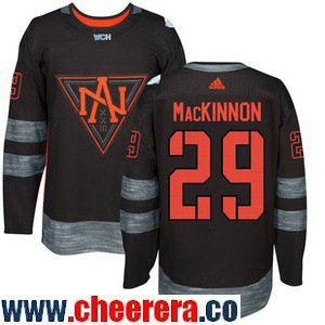 Nathan MacKinnon Team North America black Game jersey