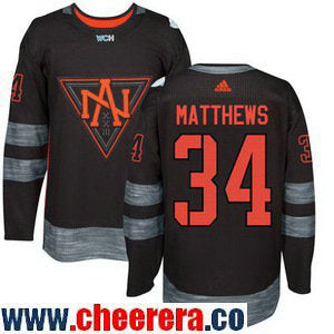 Auston Matthews Team North America black Game jersey