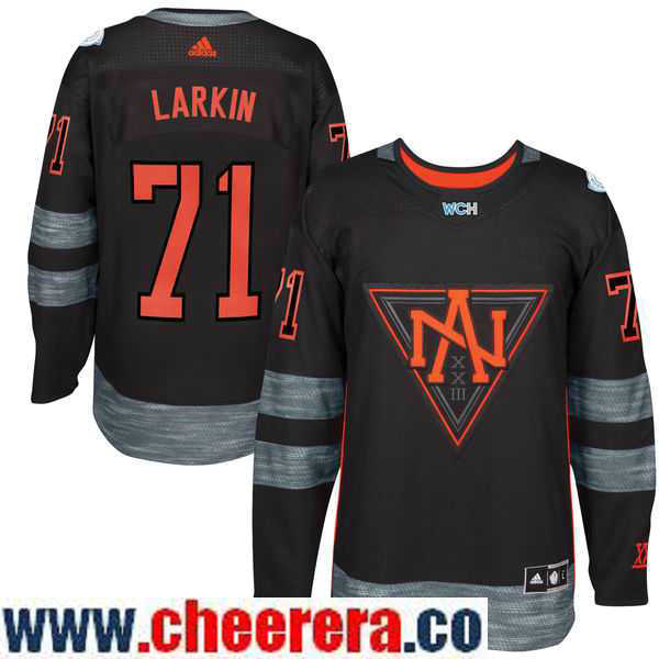 Dylan Larkin Team North America black Game jersey