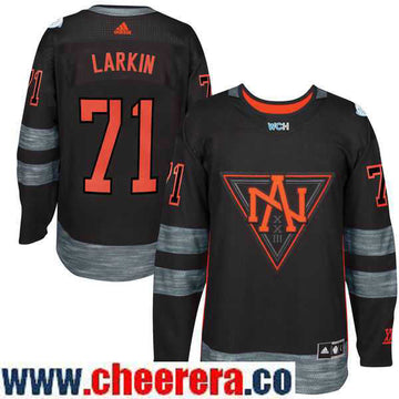 Dylan Larkin Team North America black Game jersey