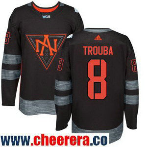 Jacob Trouba Team North America black Game jersey