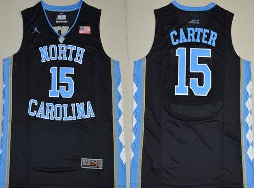 Vince Carter North Carolina Tar Heels black jersey