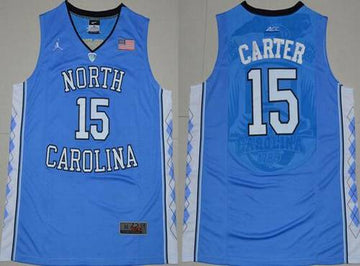 Vince Carter North Carolina Tar Heels blue jersey