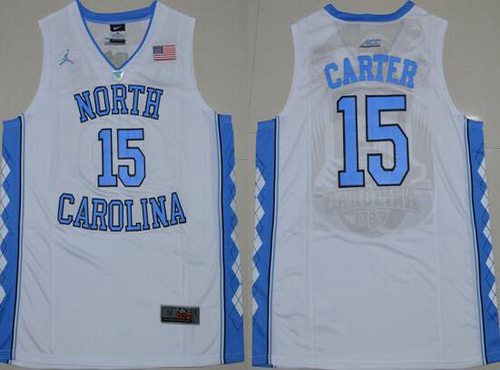 Vince Carter North Carolina Tar Heels white jersey