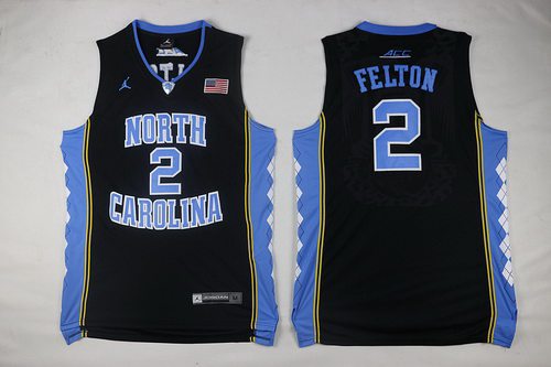 Jalek Felton North Carolina Tar Heels black jersey
