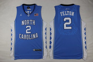 Jalek Felton North Carolina Tar Heels blue jersey