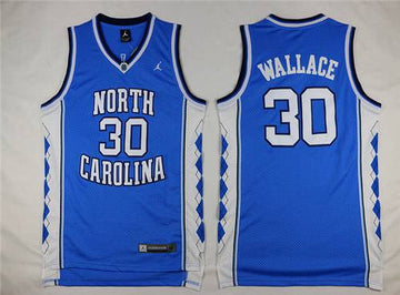 Rasheed Wallace North Carolina Tar Heels blue jersey