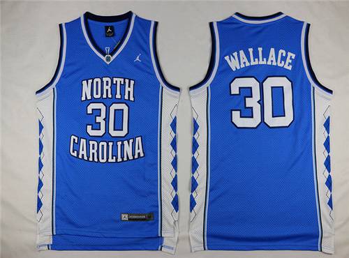 Rasheed Wallace North Carolina Tar Heels blue jersey