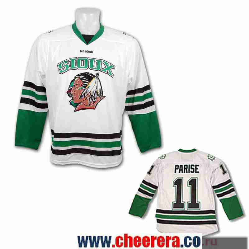 Zach Parise North Dakota Fighting Sioux white jersey