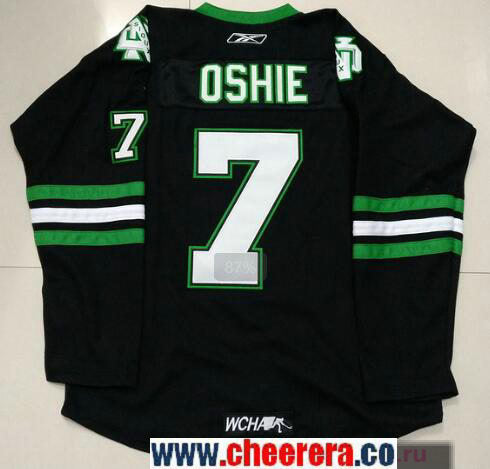 T.J. Oshie North Dakota Fighting Sioux black jersey
