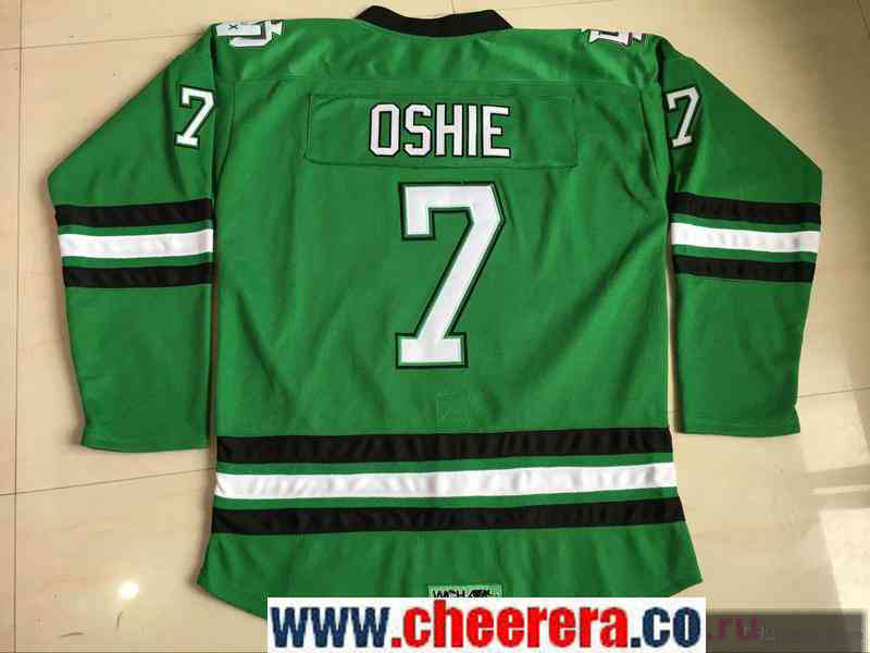 T.J. Oshie North Dakota Fighting Sioux green jersey
