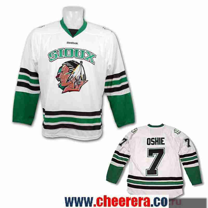 T.J. Oshie North Dakota Fighting Sioux white jersey
