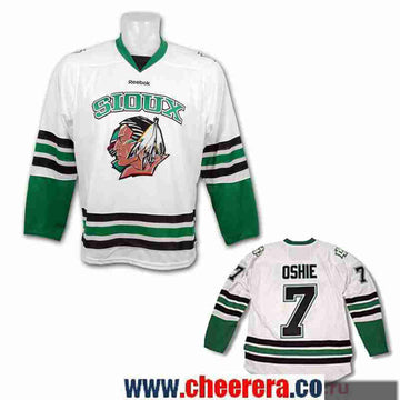 T.J. Oshie North Dakota Fighting Sioux white jersey