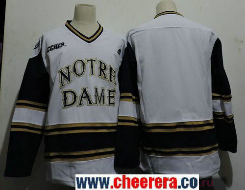 Bauer Blank Adidas Notre Dame Fighting Irish white jersey