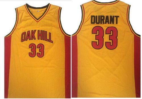 Oak Academy High School Kevin Durant One Tree Hill yellow jersey