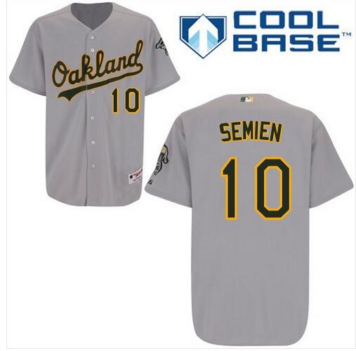 Marcus Semien Oakland Athletics gray Road jersey