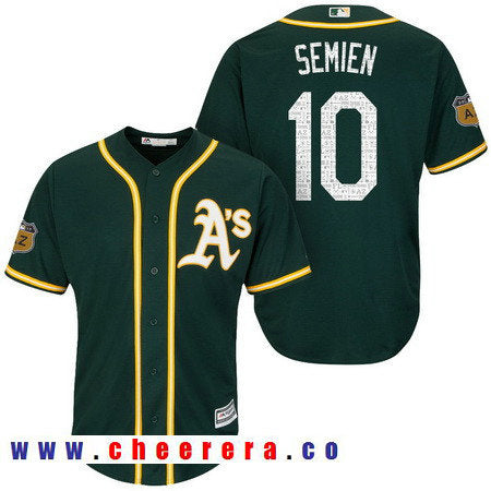 Marcus Semien Oakland Athletics green jersey