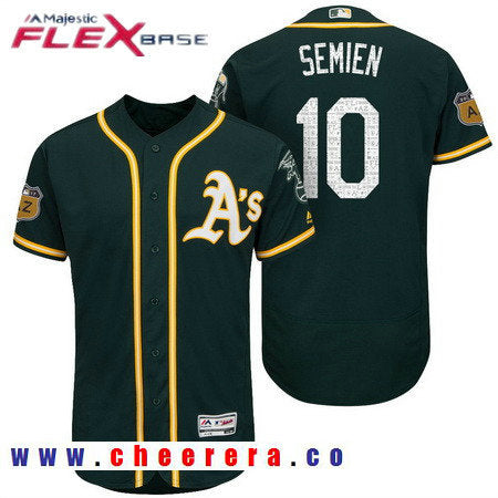 Marcus Semien Oakland Athletics green jersey