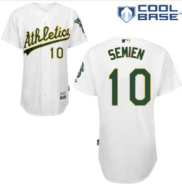 Marcus Semien Oakland Athletics white Home jersey
