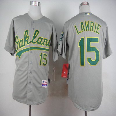 Brett Lawrie Oakland Athletics gray jersey