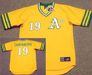 Bert Campaneris Oakland Athletics yellow Throwback jersey