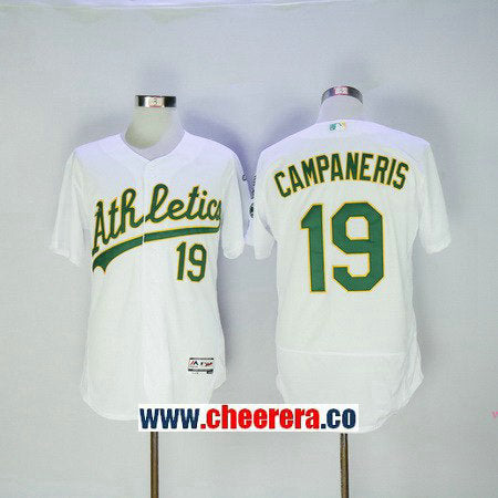 Bert Campy Campaneris Oakland Athletics white jersey