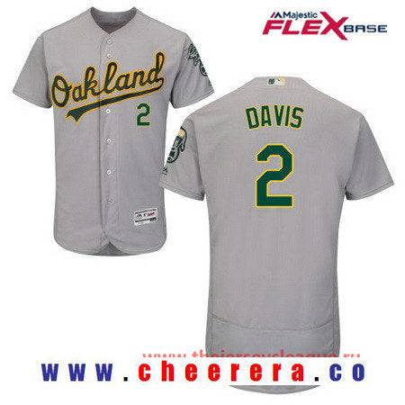 Khris Davis Oakland Athletics gray Road jersey