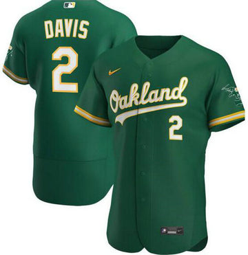 Khris Davis Oakland Athletics green jersey