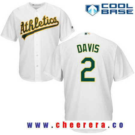Khris Davis Oakland Athletics white Home jersey