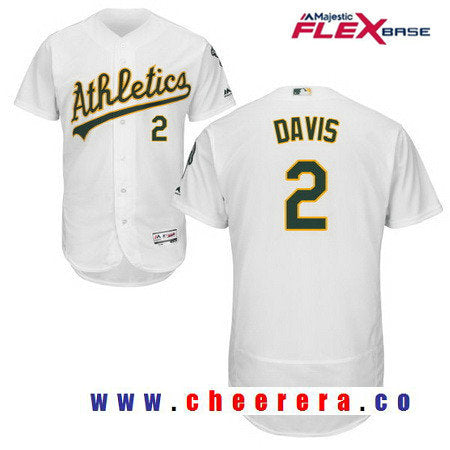 Khris Davis Oakland Athletics white Home jersey