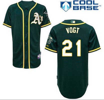 Stephen Oakland Athletics green jersey