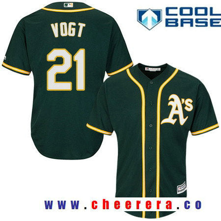 Stephen Vogt Oakland Athletics green Alternate jersey