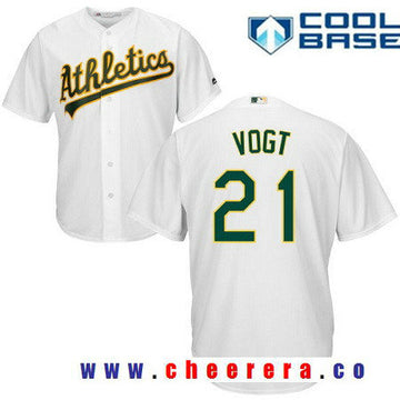 Stephen Vogt Oakland Athletics white Home jersey