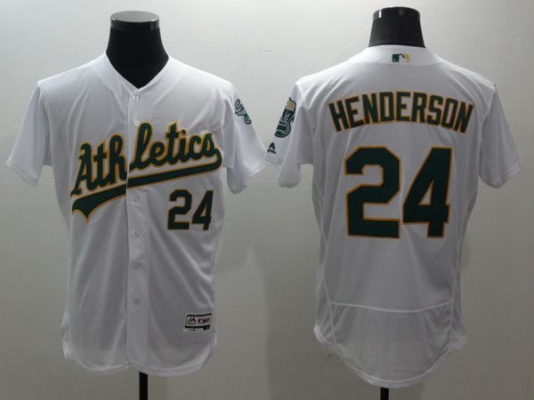 Rickey Henderson Oakland Athletics white jersey