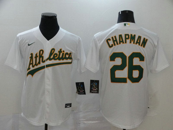 Matt Chapman Oakland Athletics white jersey