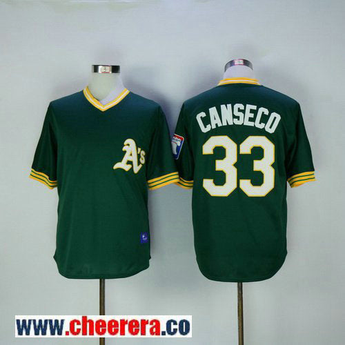 Jose Canseco Oakland Athletics green Throwback jersey