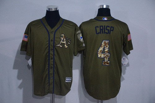 Coco Crisp Oakland Athletics green Salute To Service jersey
